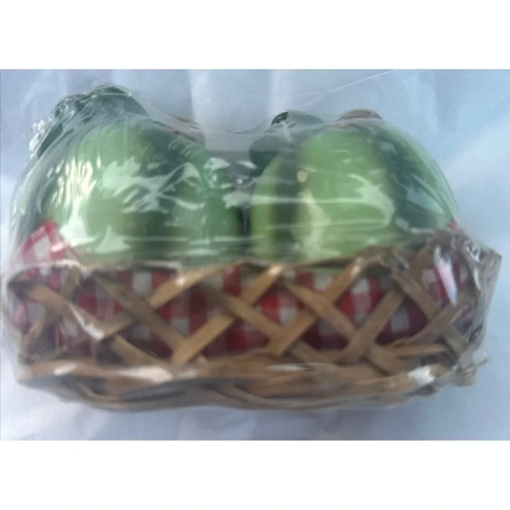 Vintage Florida Souvenir Watermelon Salt & Pepper Shakers Set New Old Stock Seal